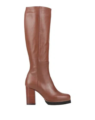 NOA A. NOA A. WOMAN BOOT BROWN SIZE 10 LEATHER