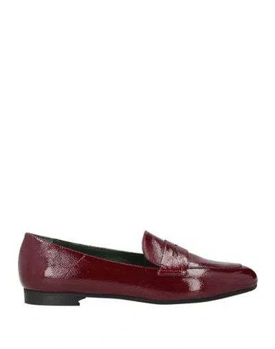 Noa A. Woman Loafers Burgundy Size 8 Leather