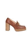 Noa A. Woman Loafers Tan Size 7 Leather