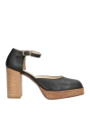 Noa A. Woman Pumps Black Size 8 Calfskin In Black