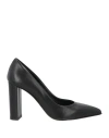 Noa A. Woman Pumps Black Size 8 Leather In Black