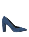 Noa A. Woman Pumps Blue Size 8 Leather