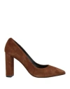 Noa A. Woman Pumps Tan Size 7 Leather In Brown