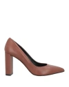 Noa A. Woman Pumps Tan Size 8 Leather In Brown