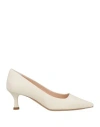 Noa A. Woman Pumps White Size 6 Leather