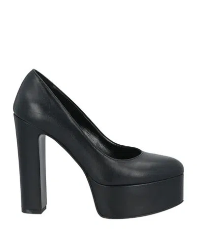 Noa A. Woman Pumps Black Size 7 Leather