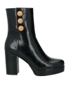 Noa Harmon Woman Ankle Boots Black Size 7 Textile Fibers In Black