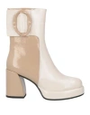 Noa Harmon Woman Ankle Boots Off White Size 6 Textile Fibers In White