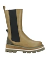 Noa Harmon Woman Boot Military Green Size 7 Textile Fibers