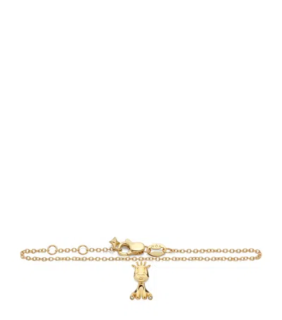 Noa Mini Kids' Yellow Gold And Diamond Giraffe Bracelet