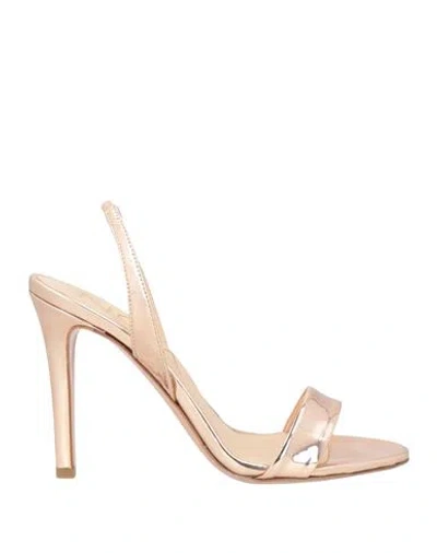 Noa Woman Sandals Rose Gold Size 6 Textile Fibers