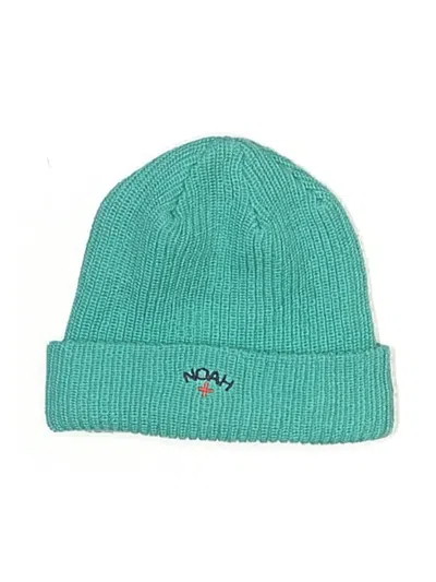 Pre-owned Noah Beanie Hat In Teal