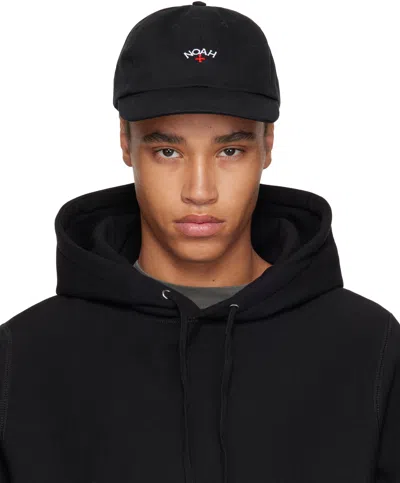 Noah Black Classic Core Logo 6-panel Cap