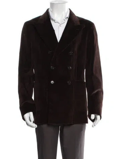 Pre-owned Noah Blazer In Brown