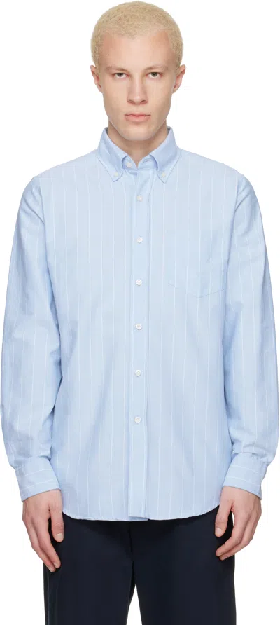 Noah Blue Lightweight Oxford Shirt