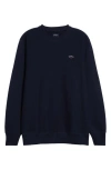 Noah Classic Cotton French Terry Crewneck Sweatshirt In Black