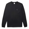 Noah Classic Long Sleeve Pocket T-shirt 'black'