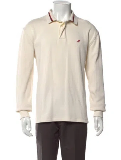 Pre-owned Noah Collar Long Sleeve Polo Shirt In Neutral