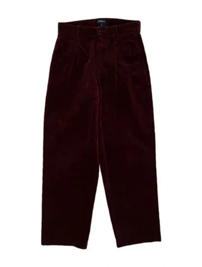 Pre-owned Noah Corduroy Pants In Burgundy