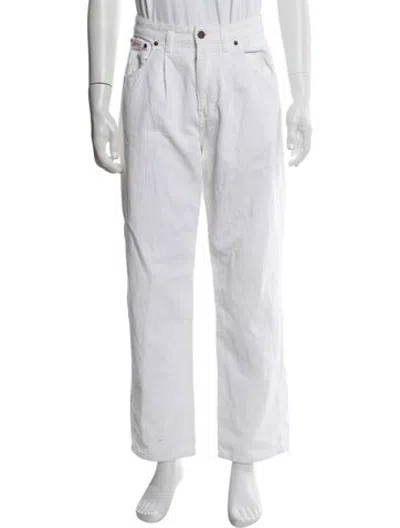 Pre-owned Noah Corduroy Pants In White