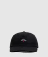 Noah Recycled Denim Core Logo 5 Panel Cap In Black