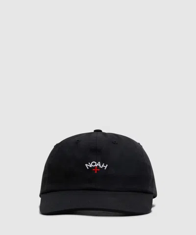 Noah Recycled Denim Core Logo 5 Panel Cap In Black