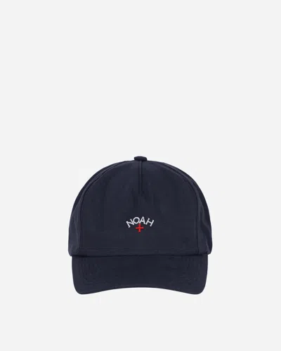 Noah Core Logo 6-panel Cap Navy In Blue