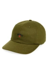 Noah Khaki Classic Core Logo 6-panel Cap In Green