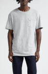 Noah Core Logo Cotton Blend Pocket T-shirt In Heather Greydnu