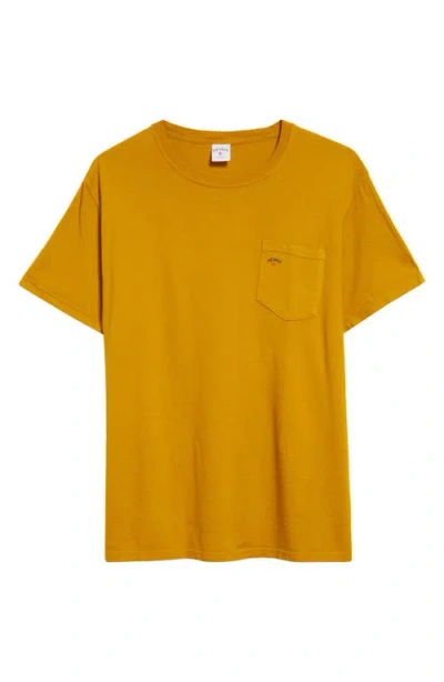Noah Core Logo Cotton Pocket T-shirt In Gold