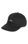 Noah Core Logo Embroidered 6-panel Adjustable Baseball Cap In Black