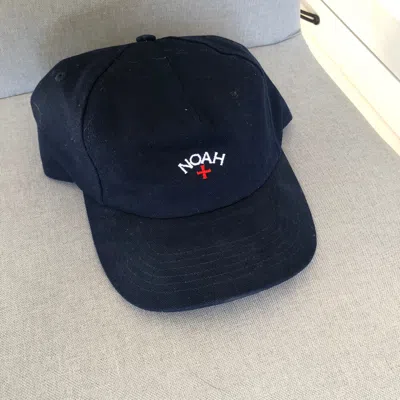 Pre-owned Noah Core Logo Snapback Hat In Navy