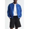 Noah Cotton Varsity Jacket In Blue