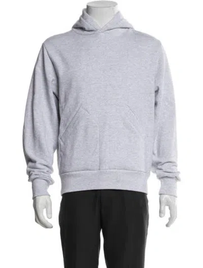 Pre-owned Noah Crew Neck Long Sleeve Hoodie W/ Tags In Grey