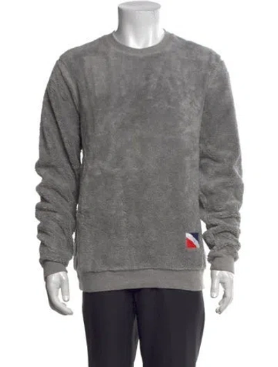 Pre-owned Noah Crew Neck Long Sleeve Sweatshirt In Grey