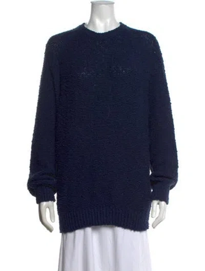 Pre-owned Noah Crew Neck Sweater In Blue