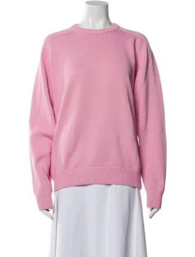 Pre-owned Noah Crew Neck Sweater In Pink