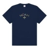 Noah Embroidered Core Logo T-shirt 'navy'