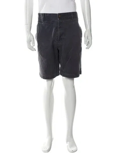 Pre-owned Noah Flat Front Shorts In Blue