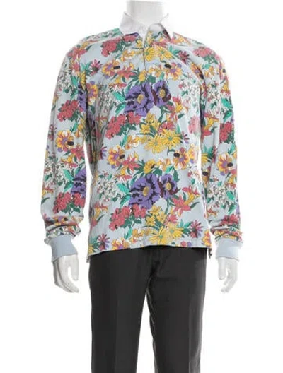 Pre-owned Noah Floral Print Long Sleeve Shirt In Multicolor