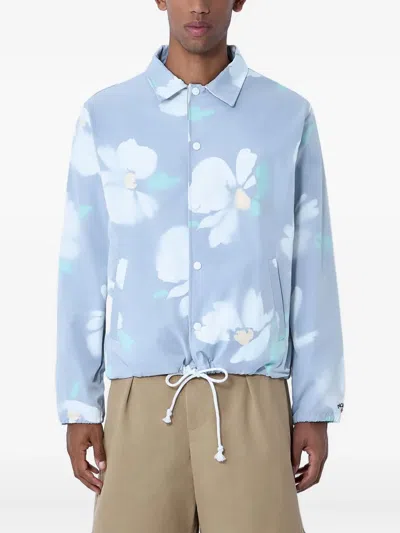 NOAH FLORAL-PRINT SNAP-BUTTON OVERSHIRT