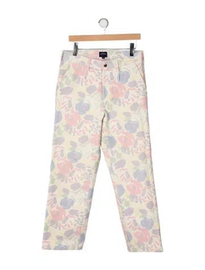 Pre-owned Noah Floral Print Work Chinos In Multi