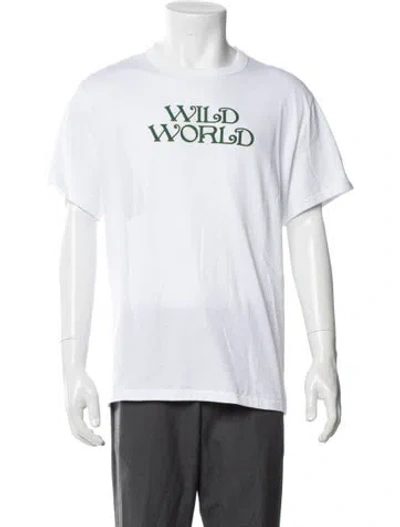 Pre-owned Noah Graphic Print Crew Neck T-shirt W/ Tags In White