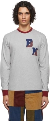 Noah Grey Baracuta Edition Ringer T-shirt In 117 Grey