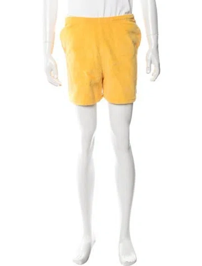 Pre-owned Noah Jogger Shorts In Yellow