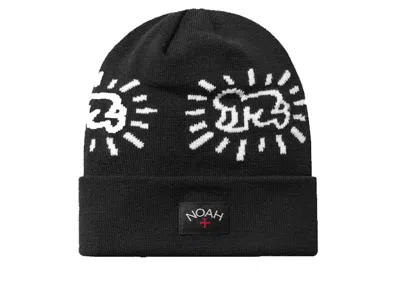 Pre-owned Noah Keith Haring Beanie In Black