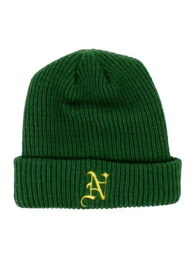 Pre-owned Noah Knit Hat In Green