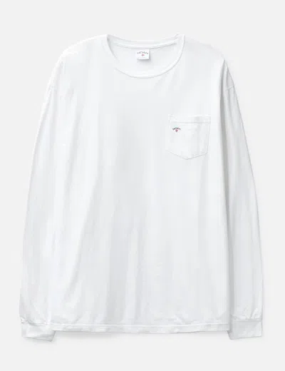 Noah Long Sleeve Pocket T-shirt In White