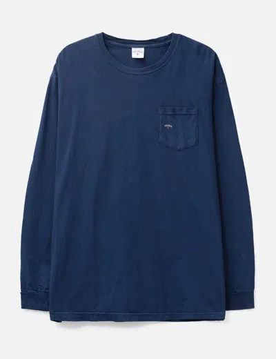 Noah Long Sleeve Pocket T-shirt In Blue
