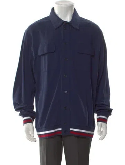 Pre-owned Noah Long Sleeve Shirt In Blue
